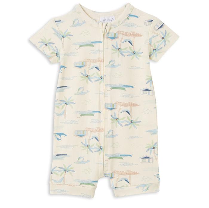 Milky Clothing Fishing Village Zip Romper