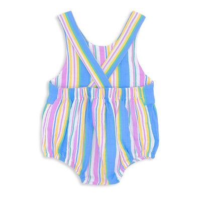 Milky Clothing Crinkle Stripe Playsuit