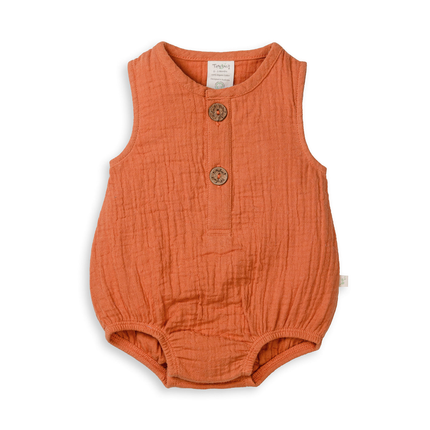 Tiny Twig Bubble Romper Caramel