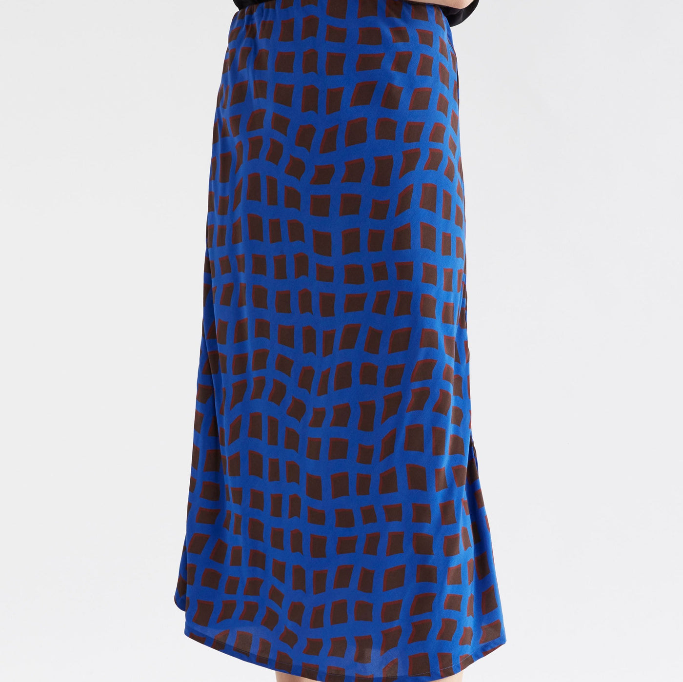 Elk the Label Blue Wave Print Iden Skirt