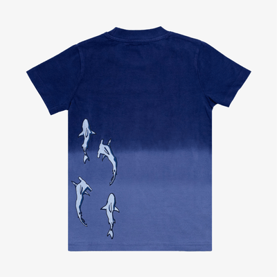 Band of Boys Blue Dip Dye Shark Tee