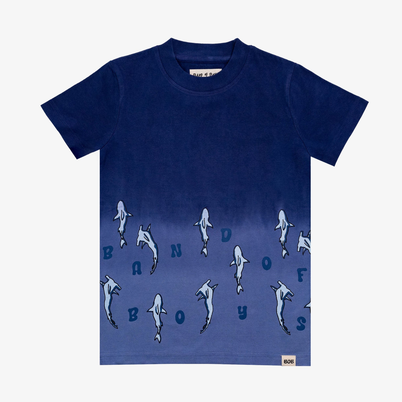 Band of Boys Blue Dip Dye Shark Tee