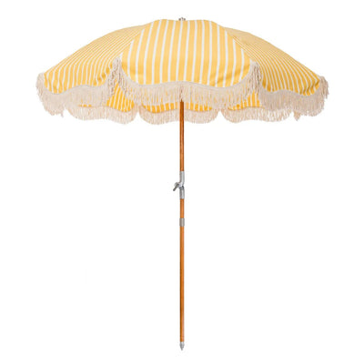 Business and Pleasure Premium Beach Umbrella Monaco Mimosa Stripe