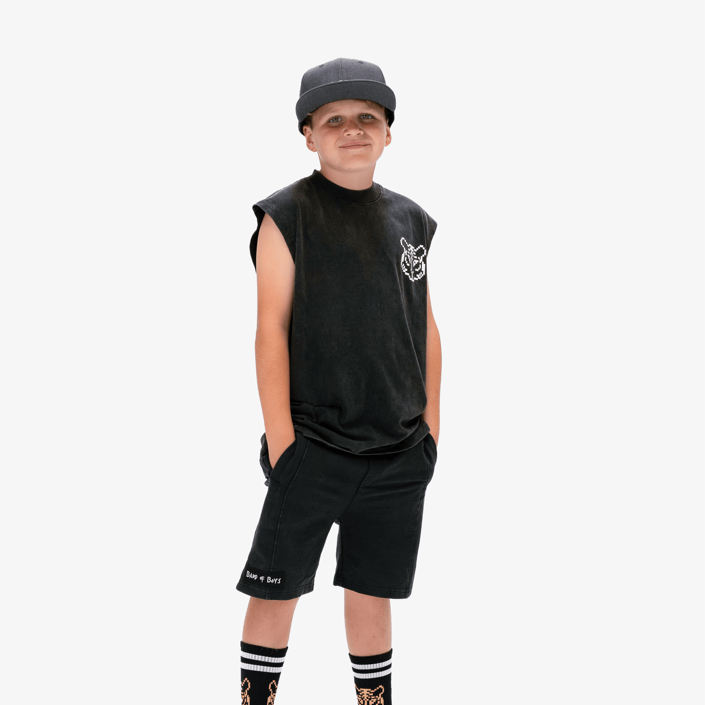 Band of Boys Black Gamer Tank Top