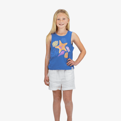 The Girl Club Blue Shell Tank Top