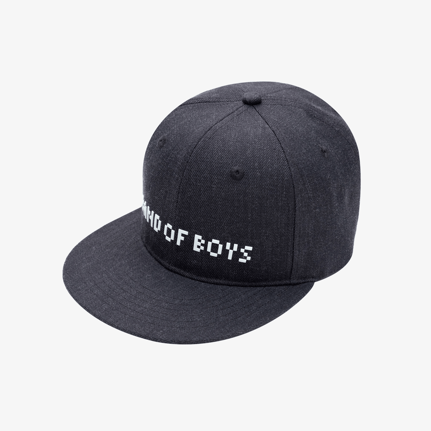 Band of Boys Charcoal Pixelated Flat Peak Cap