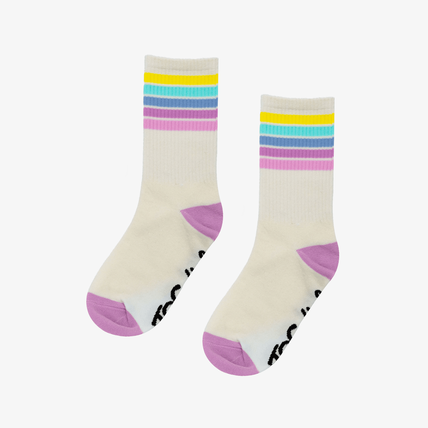 The Girl Club Cream Rainbow Socks Size 8-12