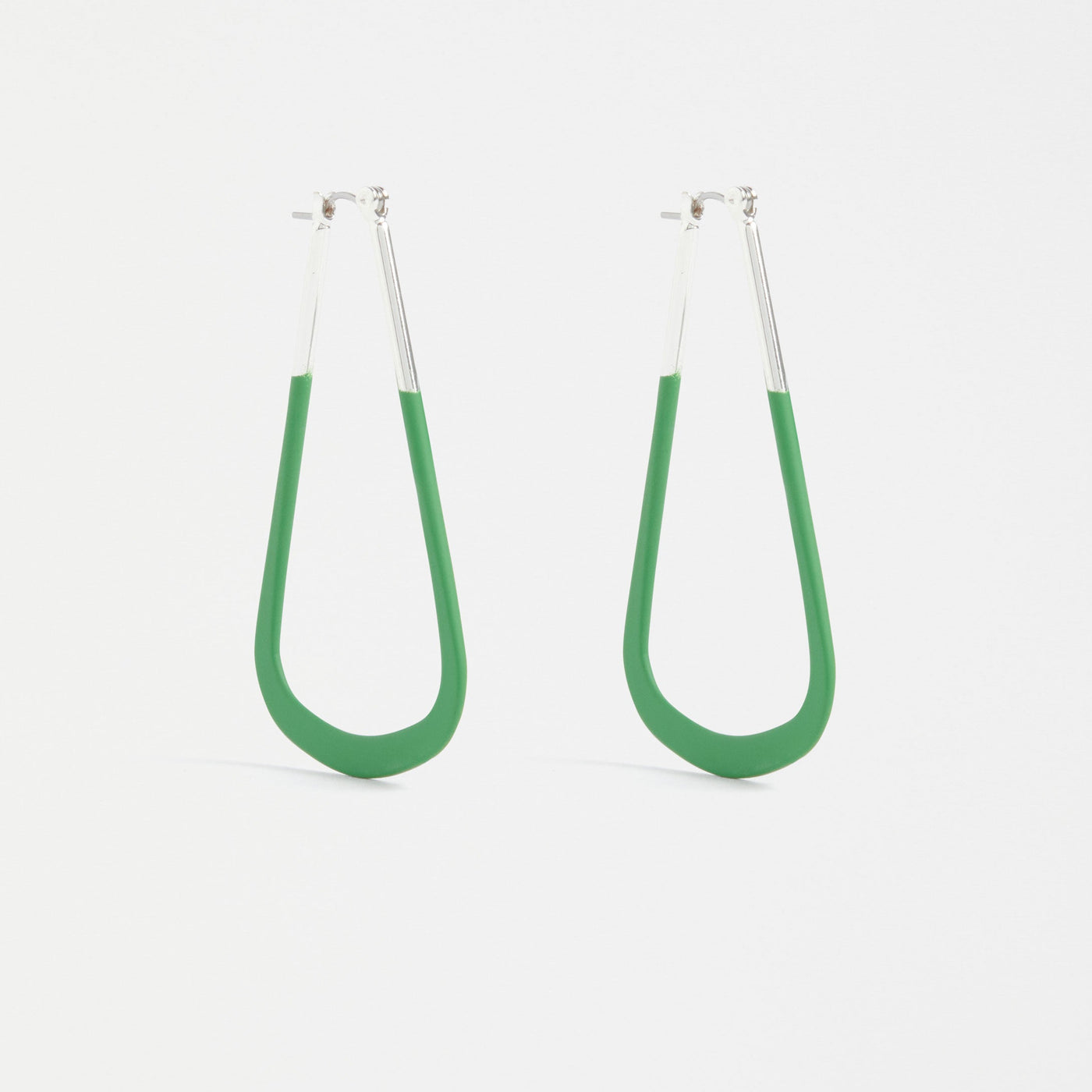 Elk The Label Kuulo Hoop Earring Celery Green