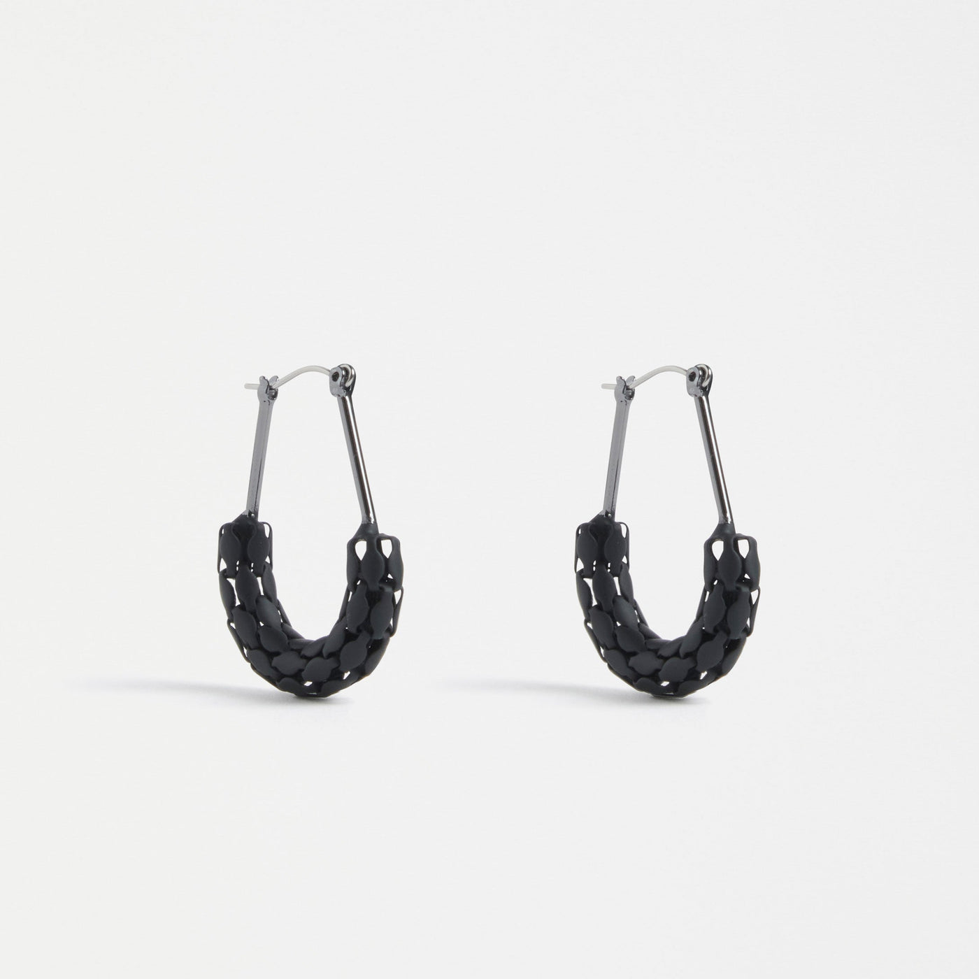 Elk The Label Jali Hoop Earring Black