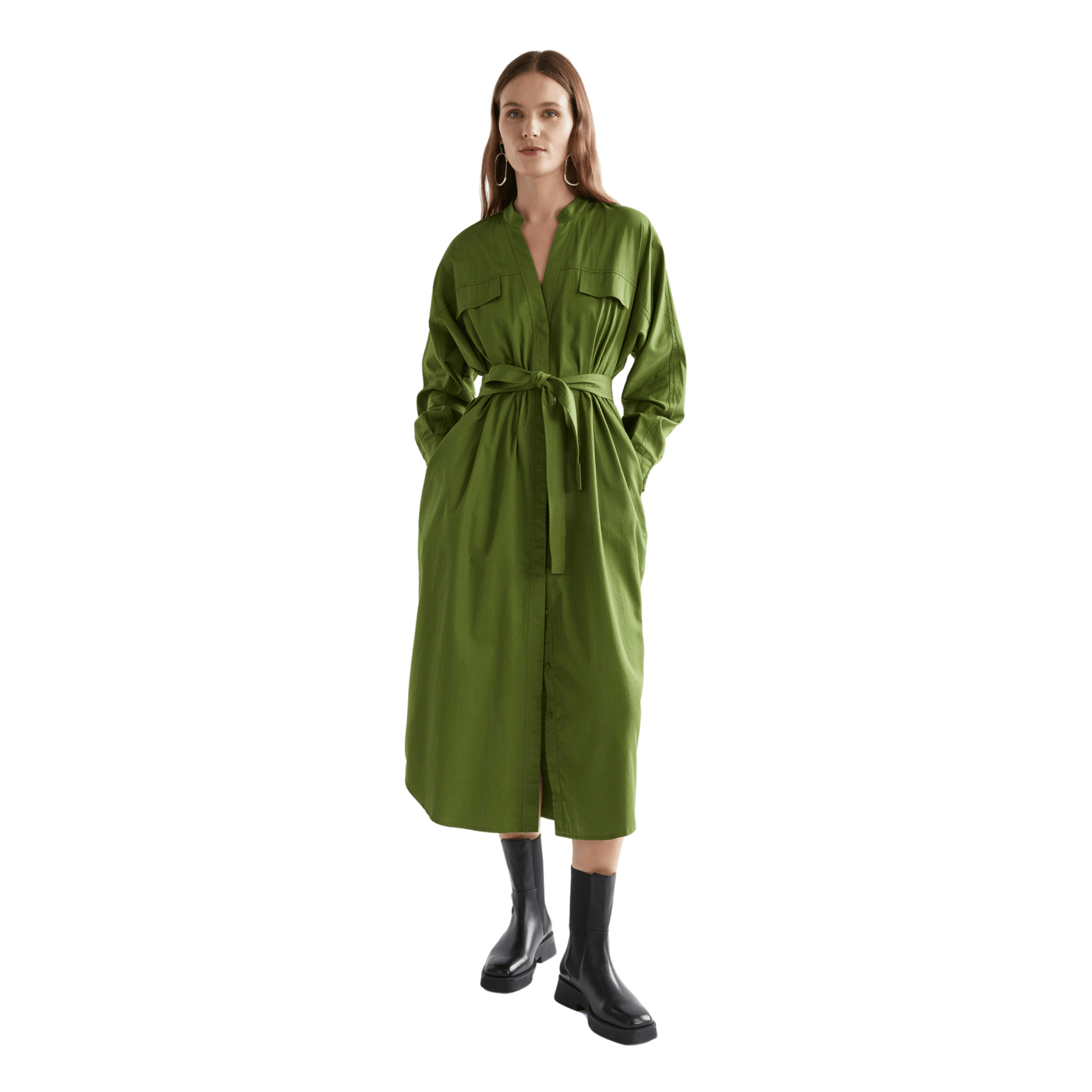 Elk The Label Eller Dress Green Moss