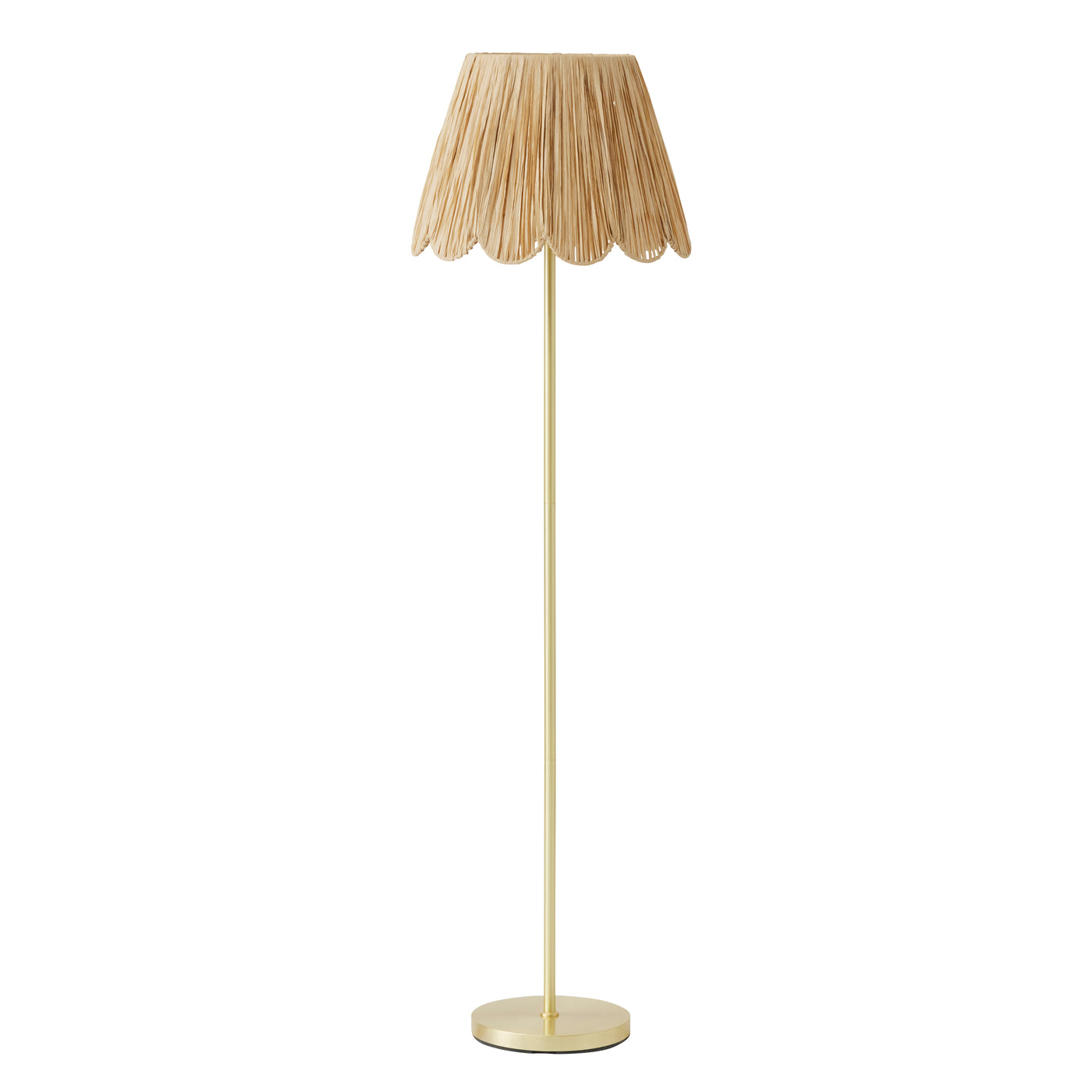 Sanita Metal/Raffia Floor Lamp