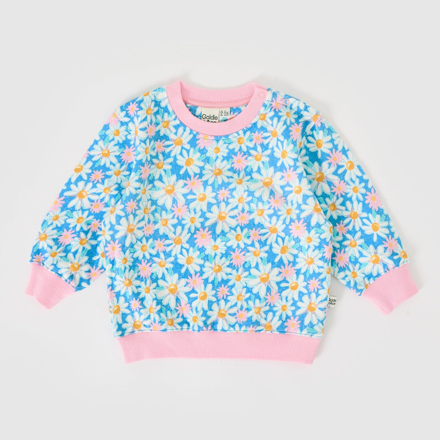 Goldie and Ace Seaside Daisy Relaxed Terry Sweater