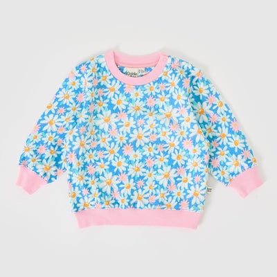 Goldie and Ace Seaside Daisy Relaxed Terry Sweater