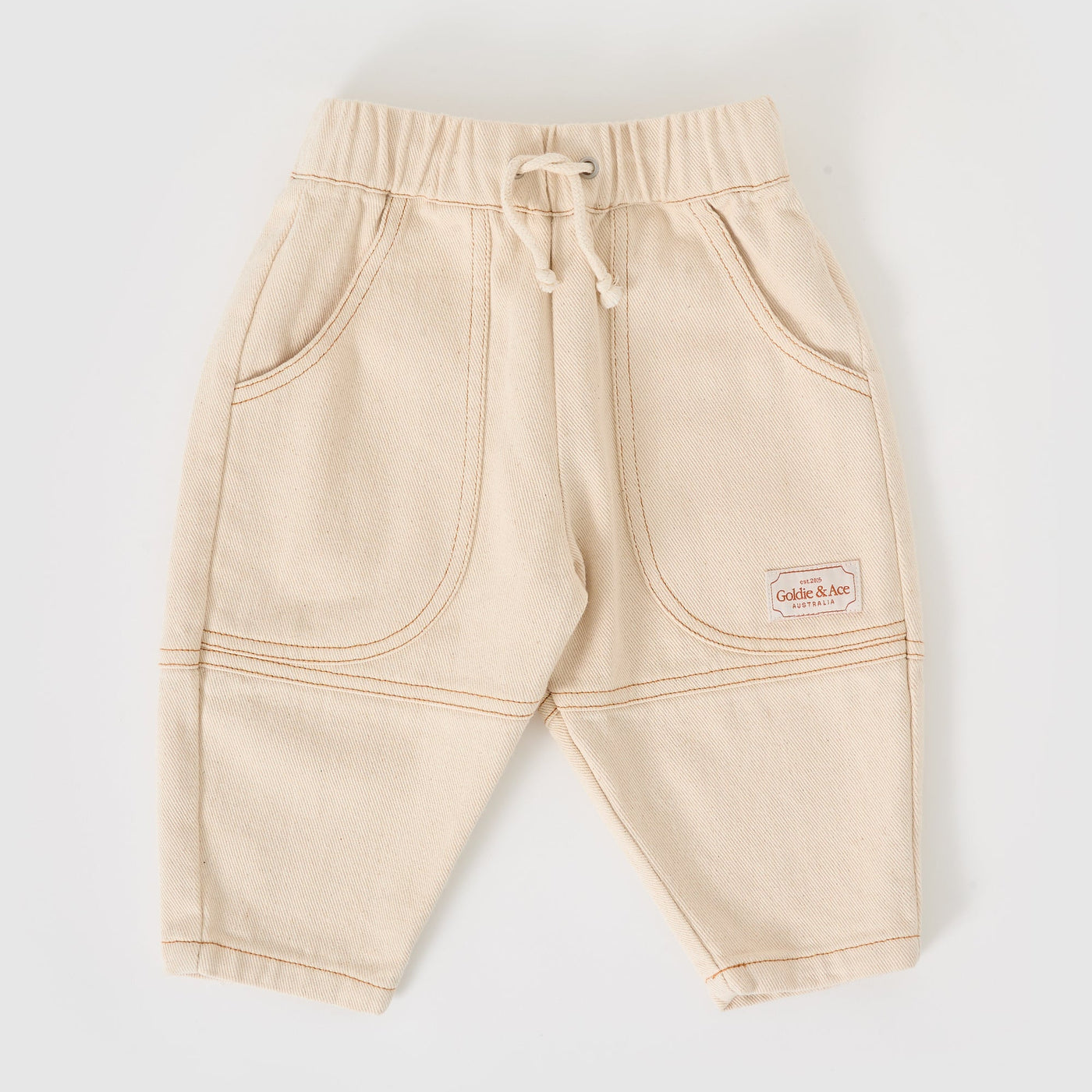 Goldie and Ace Drew Denim Pocket Pant Oat