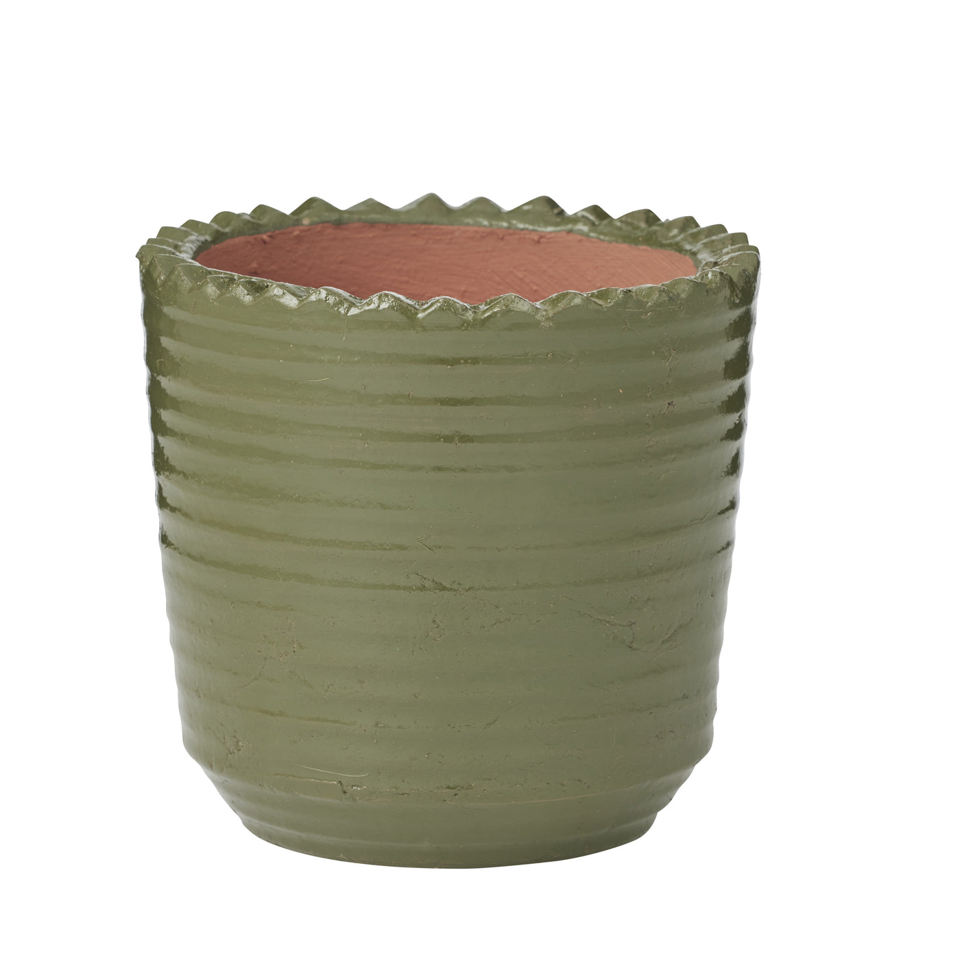 Sergio Ceramic Pot Olive