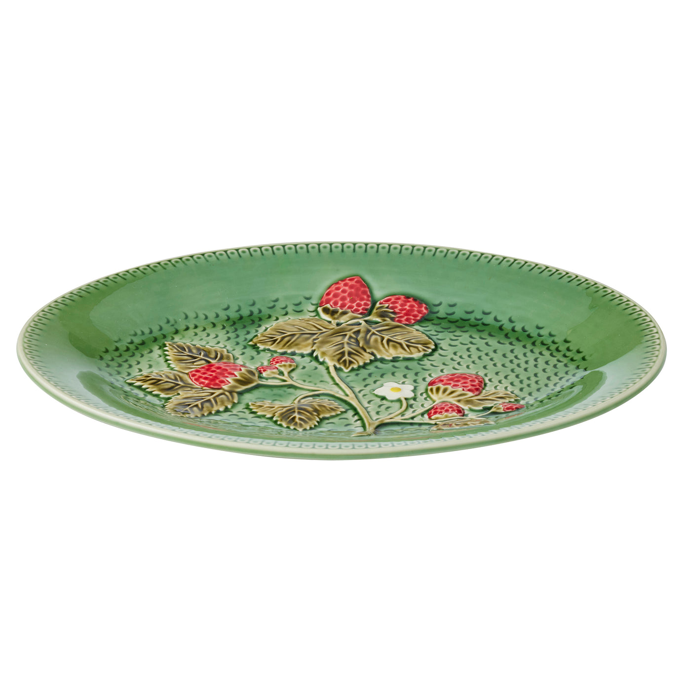 Fraise Ceramic Platter Green