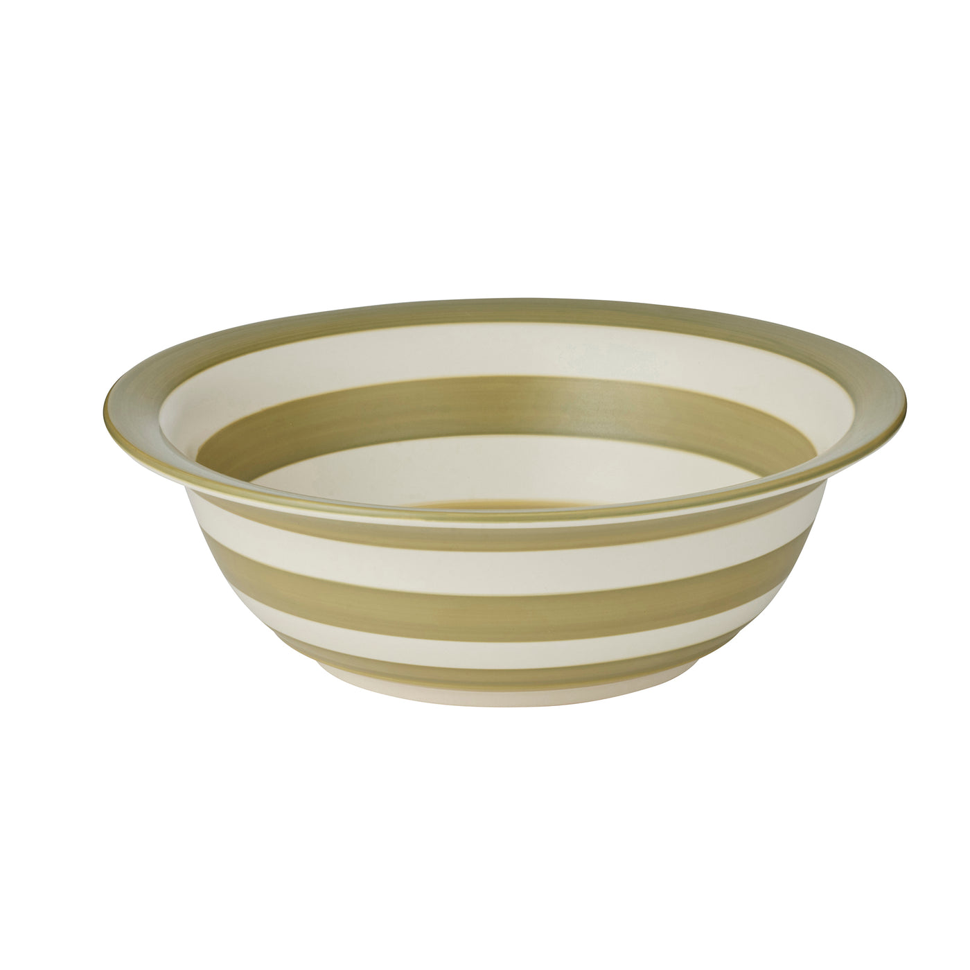 Calypso Ceramic Bowl Large Olive