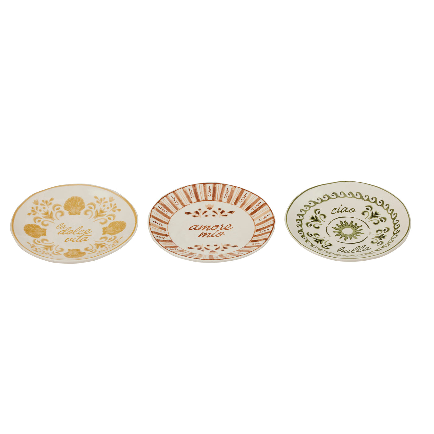 Dolce Vita Ceramic Dish 3 Assorted Patterns