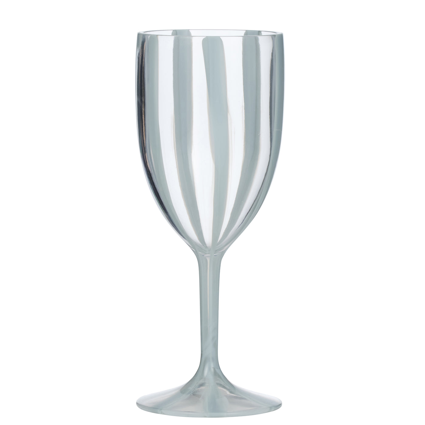 Cabana Acrylic Wine Glass Blue Stripe