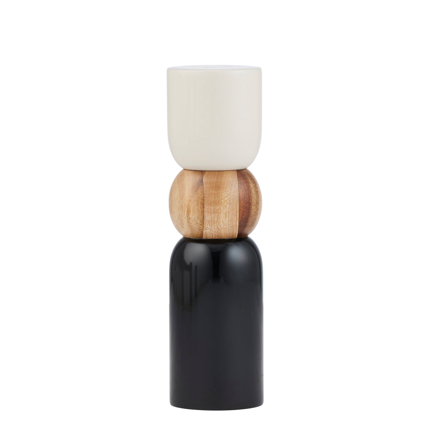 Pisces Wood Salt & Pepper Grinder Black