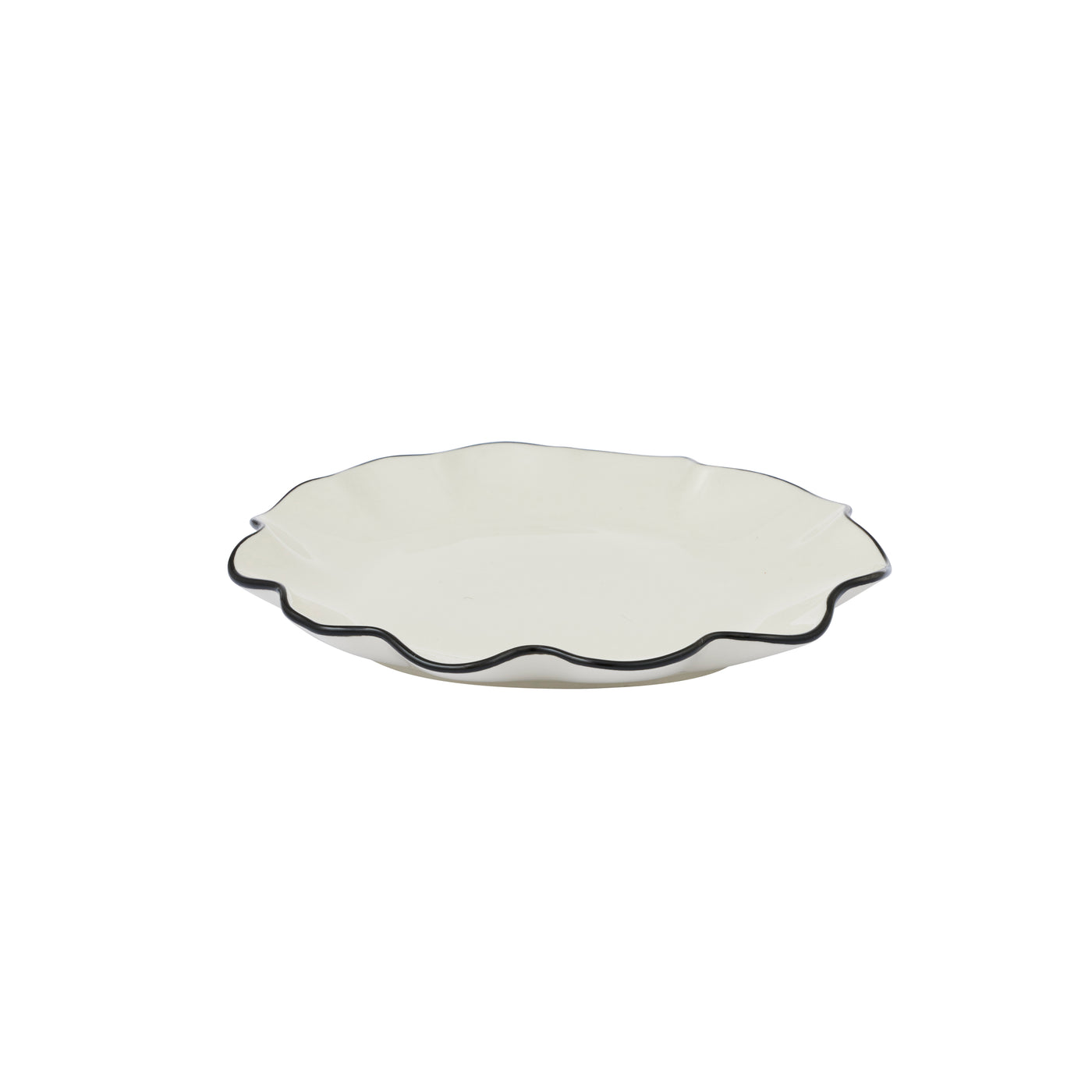 Winslow Ceramic Plate Medium Ivory/Black