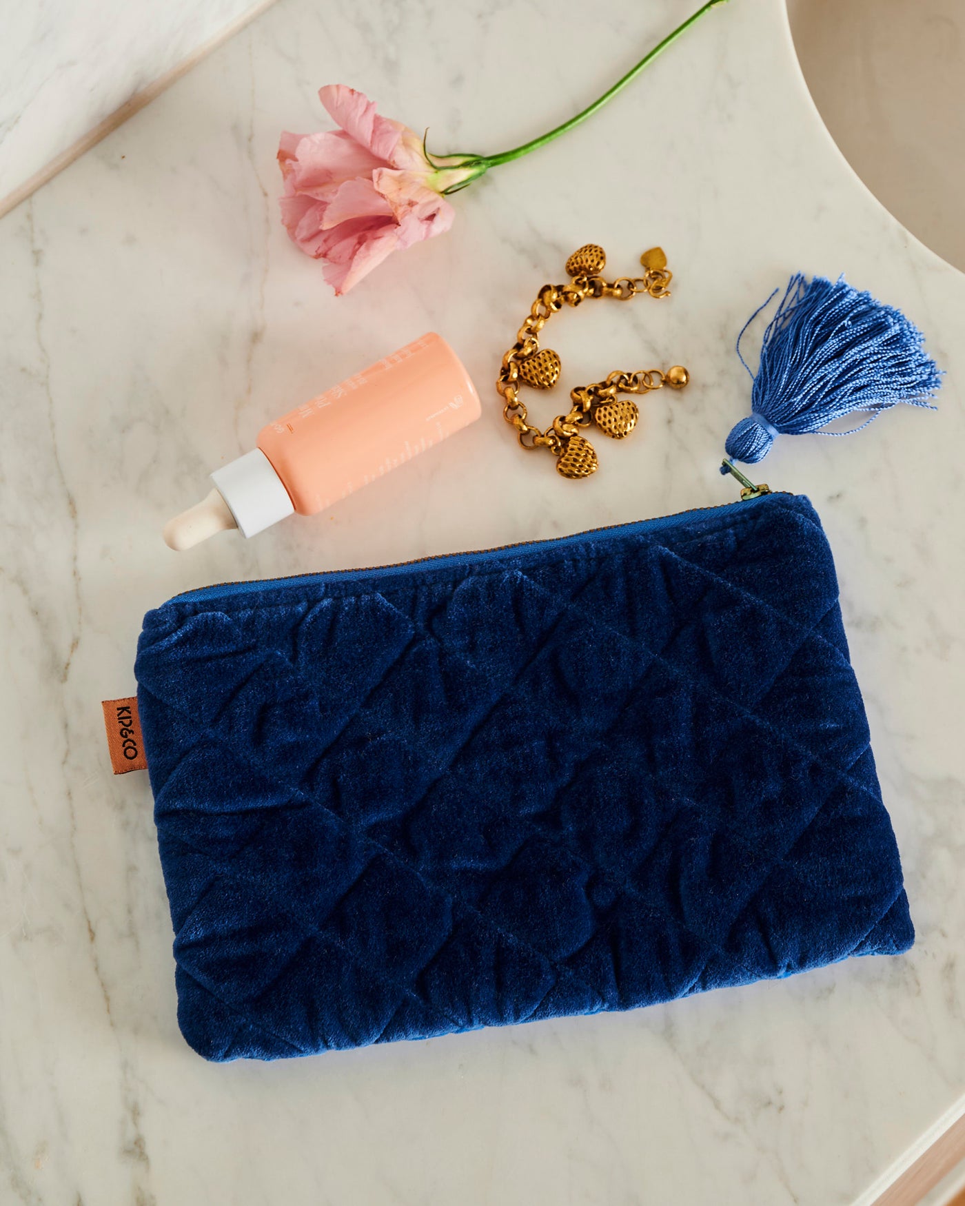 Kip and Co Ocean Dreamer Velvet Cosmetics Purse