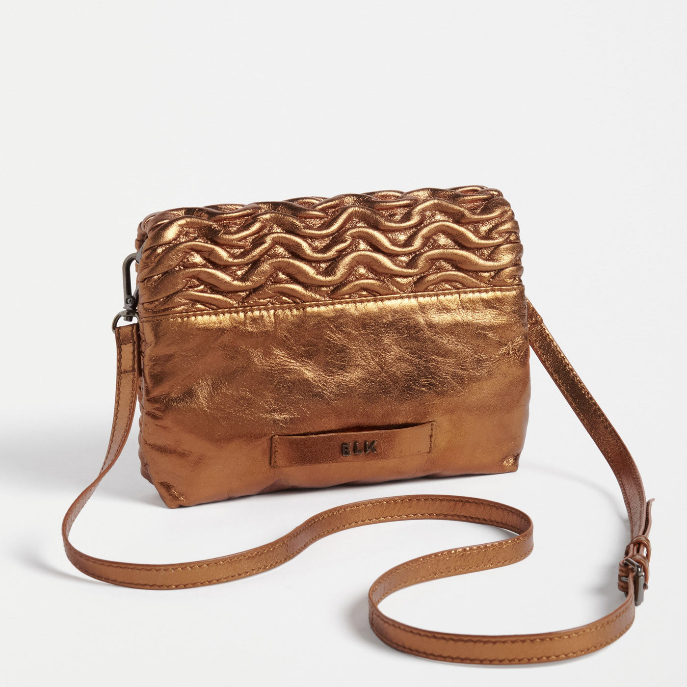 Elk The Label Plissi Crossbody Bag Bronze