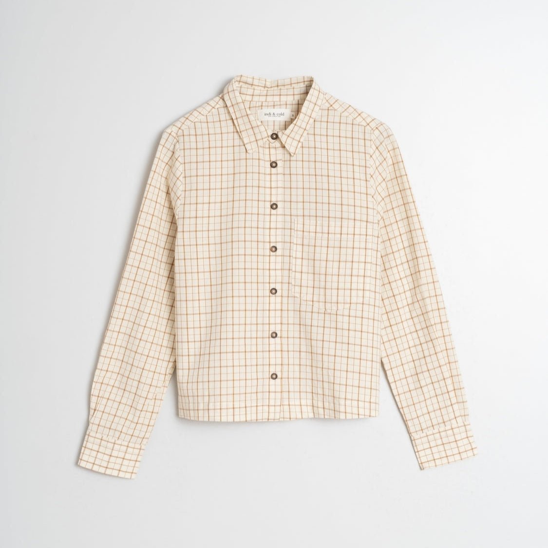 Indi and Cold Cream Two Tone Check Shirt