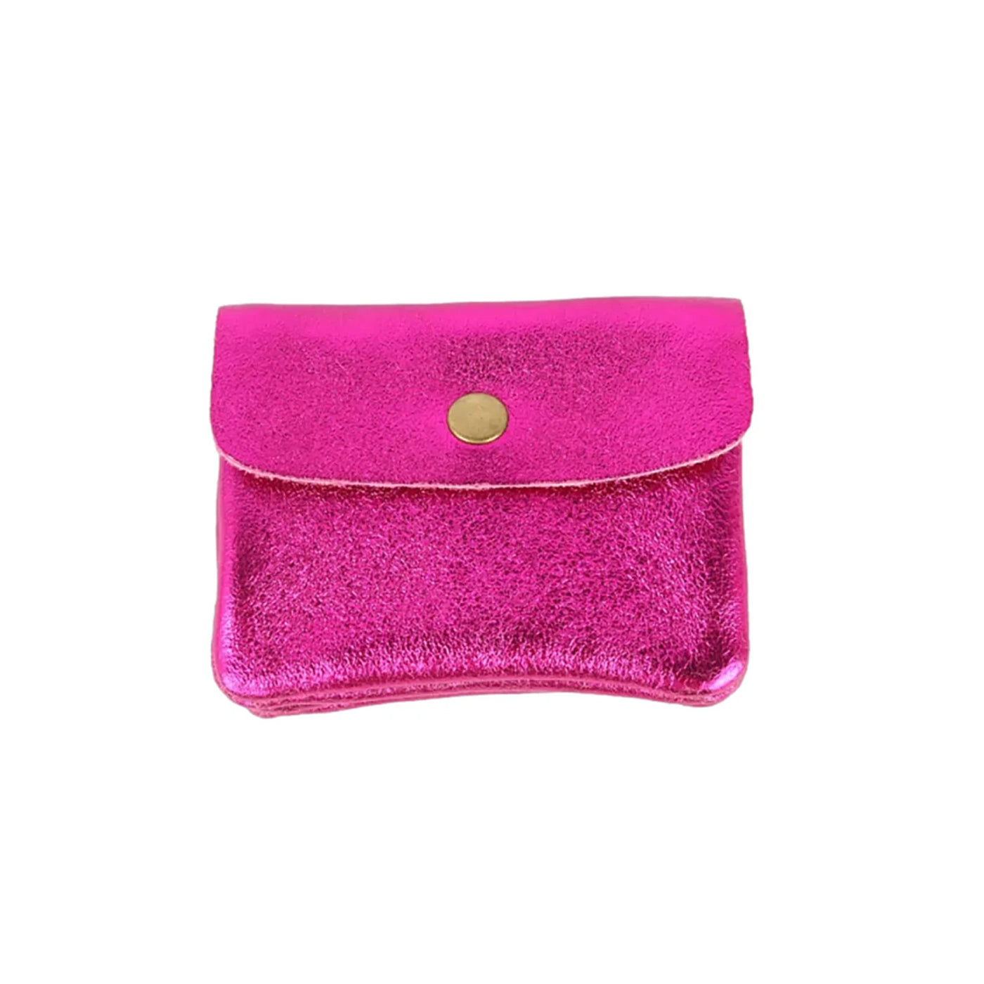 Maison Fanli Coin Purse Metallic Fuchsia