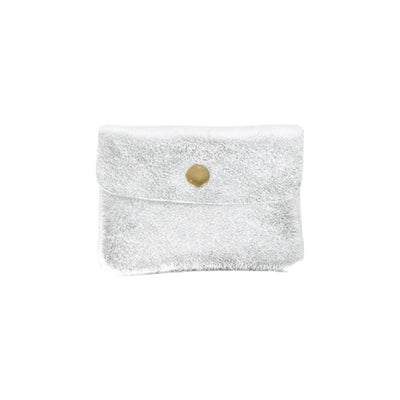 Maison Fanli Coin Purse Metallic Silver