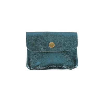 Maison Fanli Coin Purse Metallic Emerald