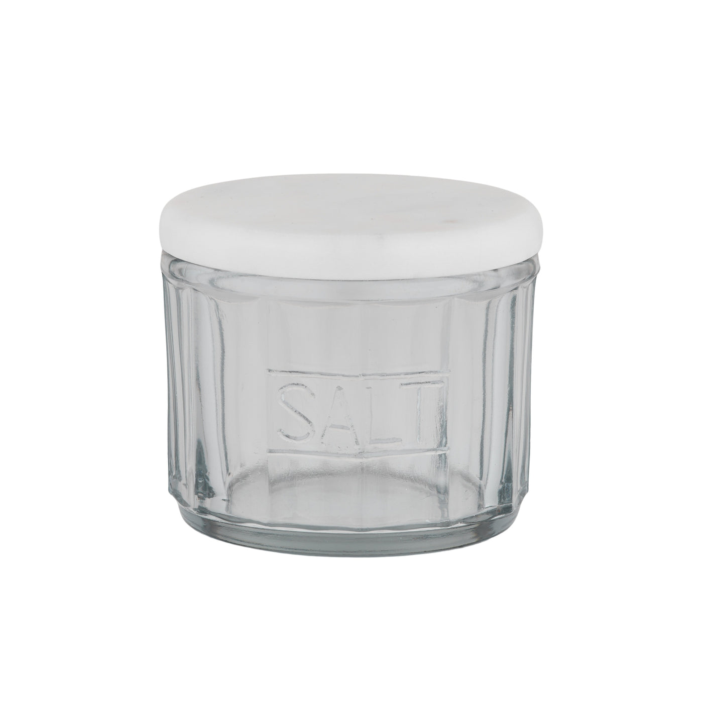 Mira Marble/Glass Salt Jar