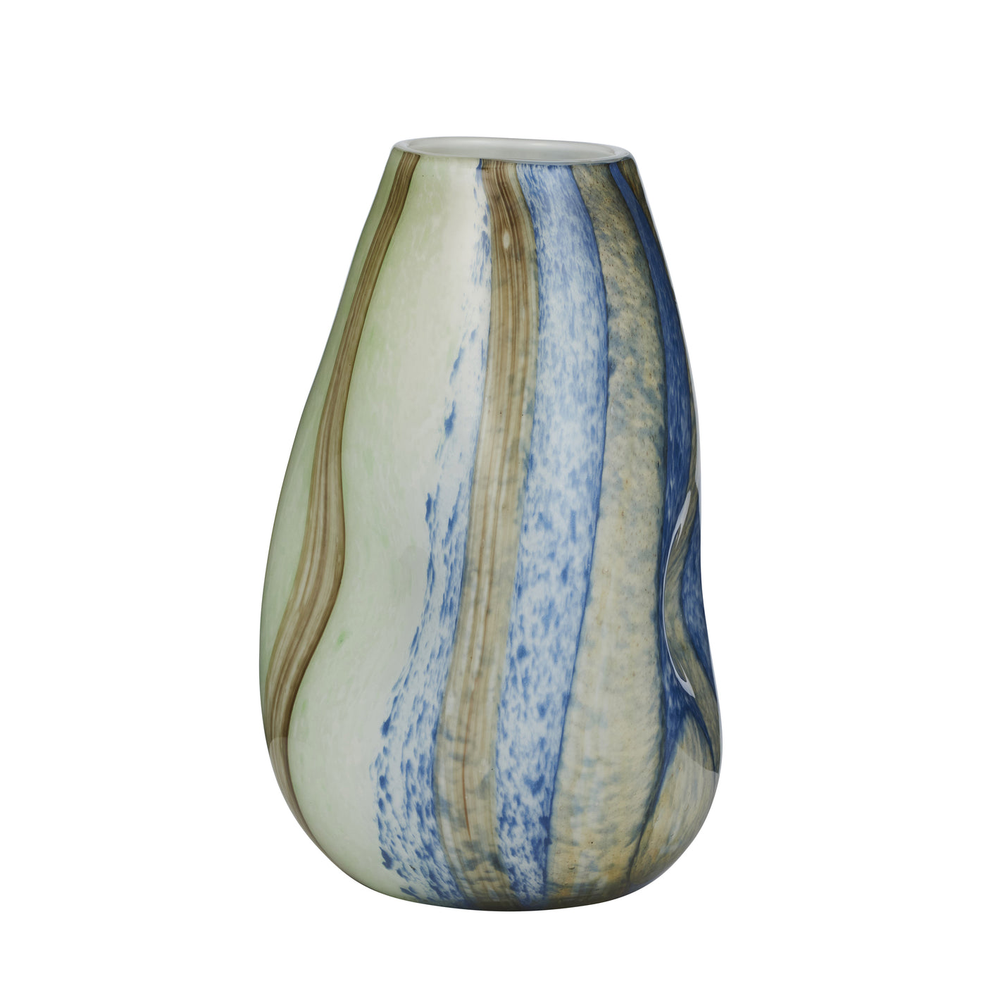 Leopald Glass Vase Green