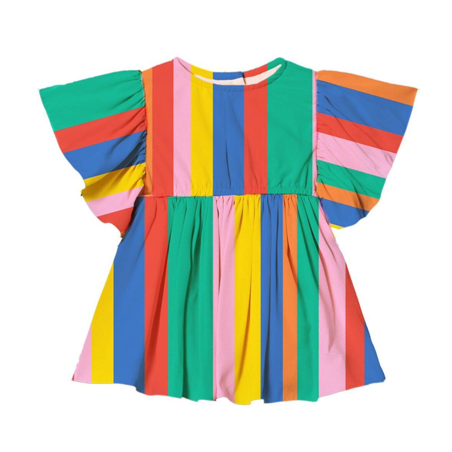 Rock Your Kid Rainbow Stripes Angel Wings Dress The Corner Booth