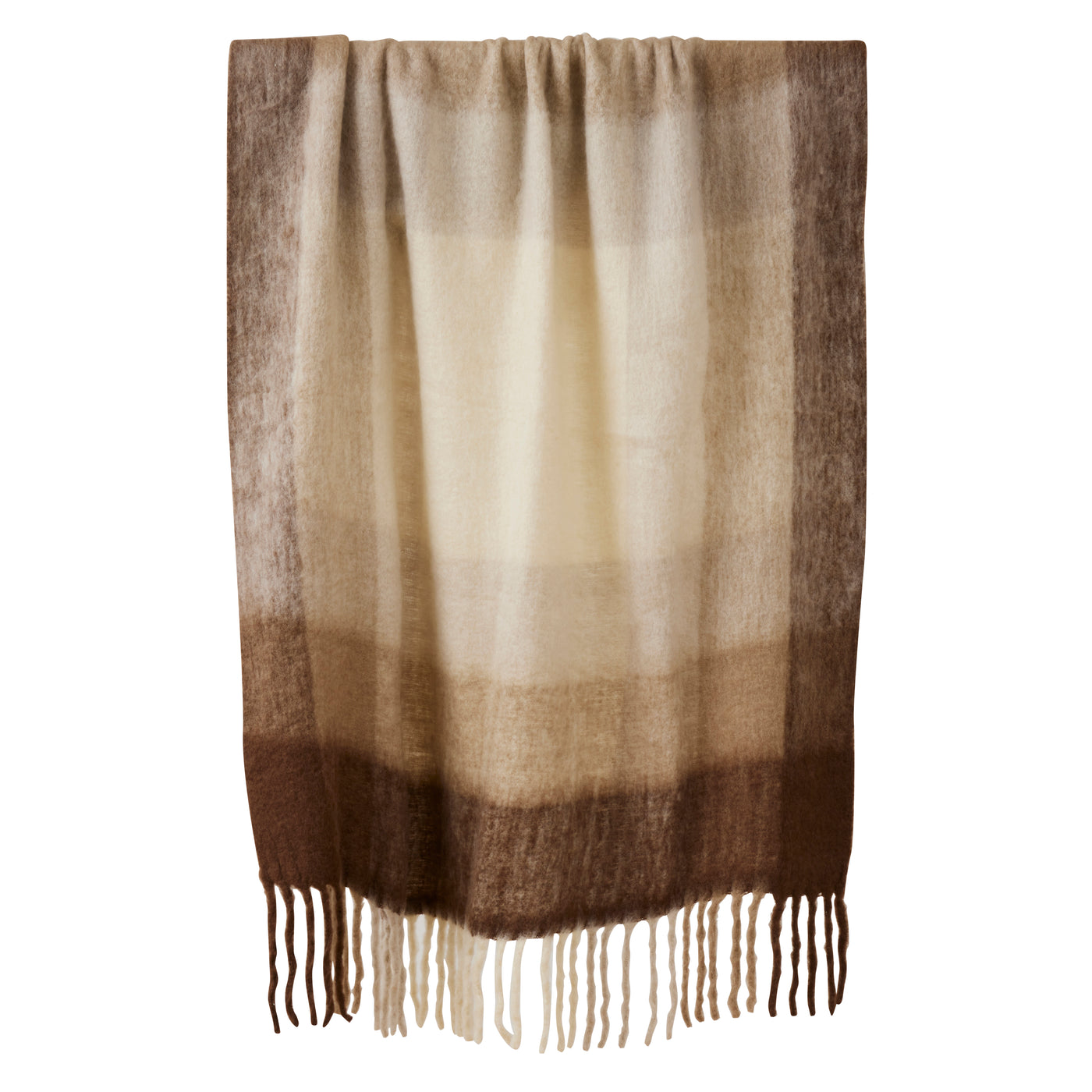 Claudius Wool Blend Blend Throw Chocolate0