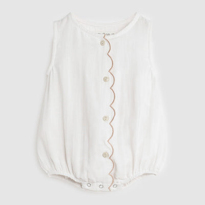 Alex and Ant Bonnie Playsuit - White