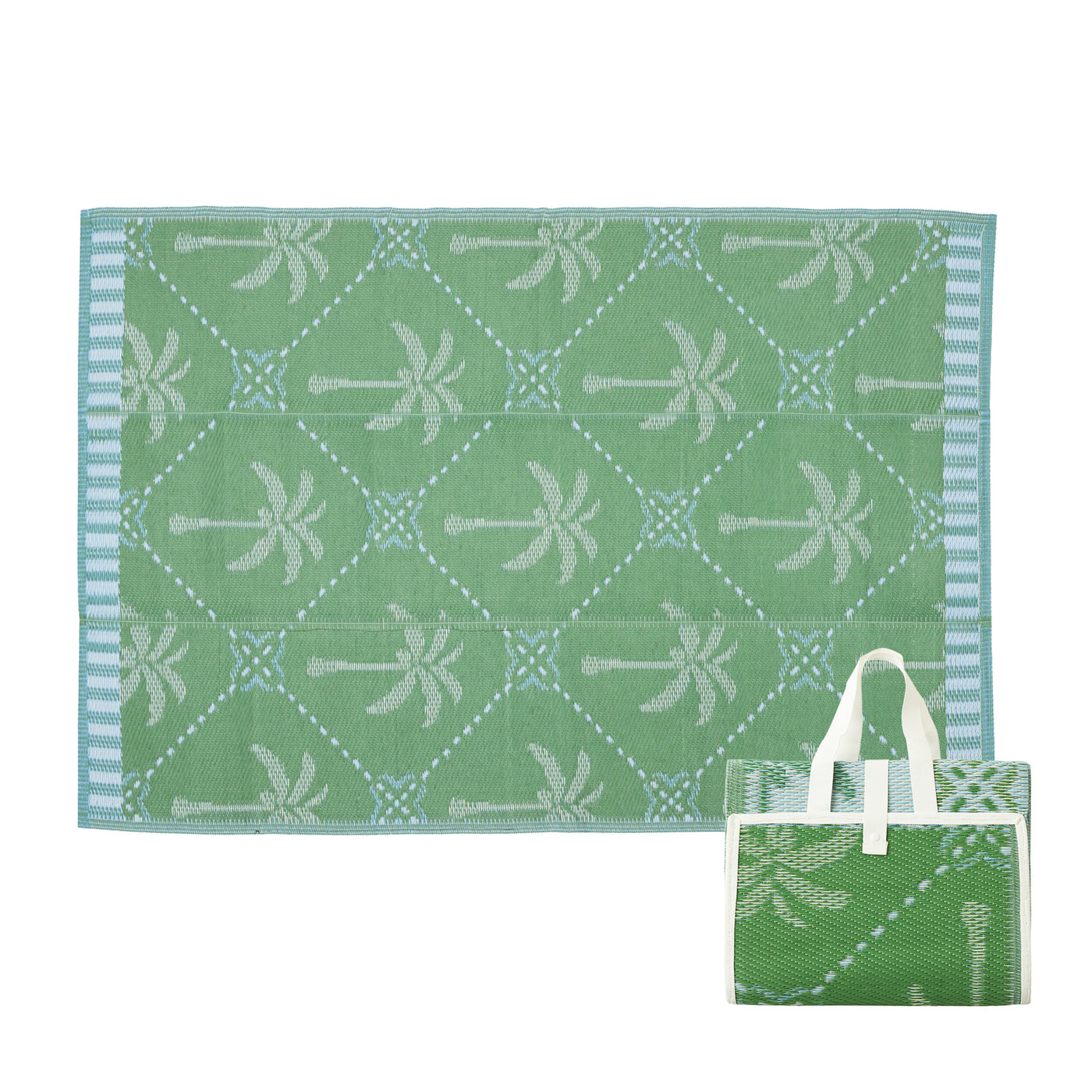 Palm Picnic/Beach Mat Emerald