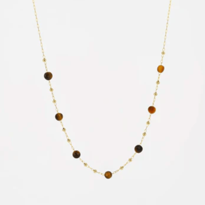 Zag Bijoux Zoe Tigers Eye Necklace