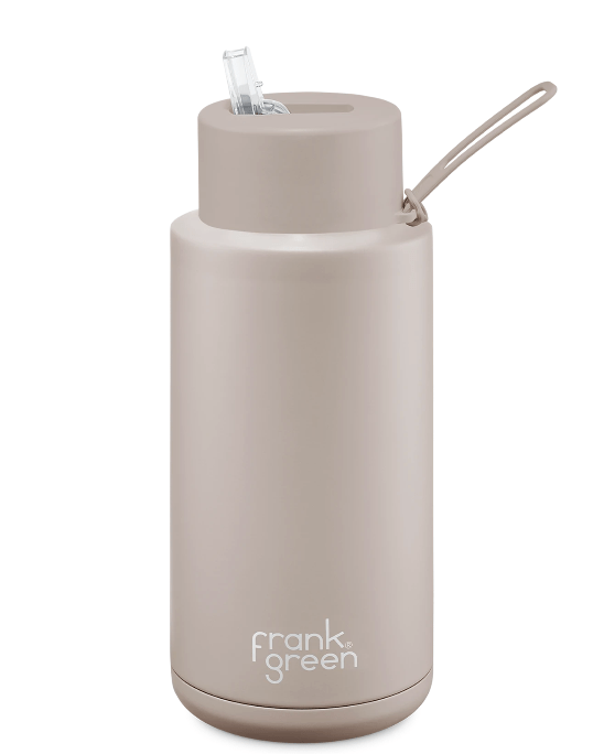 Frank Green 34oz Stainless Steel Ceramic Reusable Bottle Moon Dust