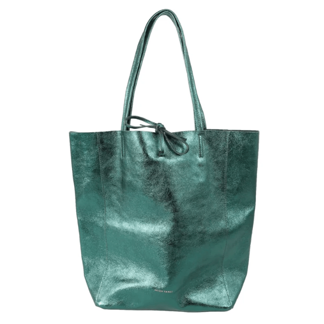 Maison Fanli Large Tote Metallic Green