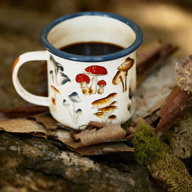 Enamel Mushroom Mug