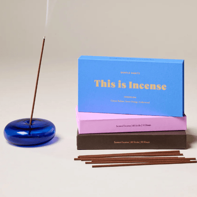 Gentle Habits Incense Holder Cobalt