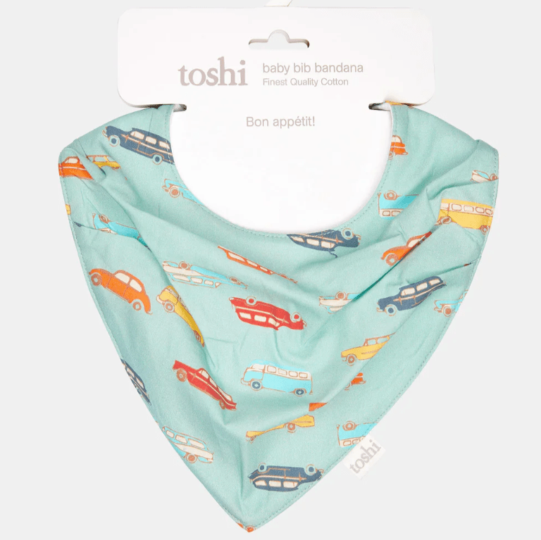 Toshi Baby Bib Bandana Wagon Wheels