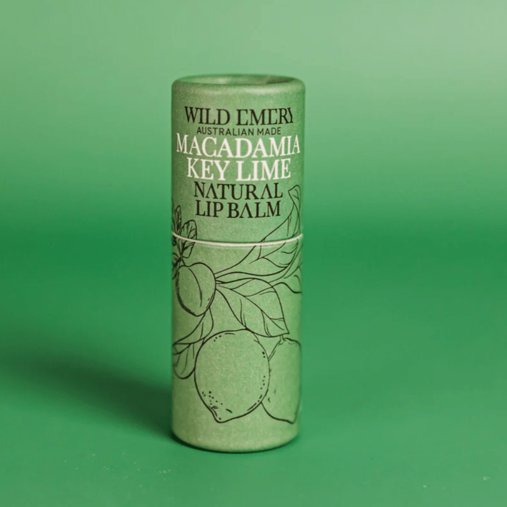 Wild Emery Natural Lip Balm Macadamia Key Lime