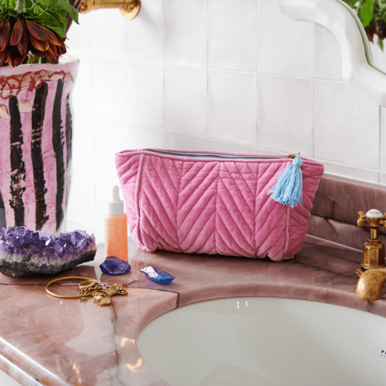 Kip and Co Candy Crush Velvet Toiletry Bag