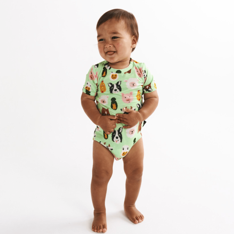 Kip and Co Farm Friends Short Sleeve Romper