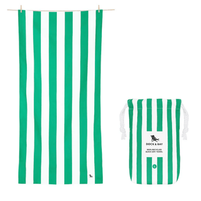 Dock & Bay Beach Towel Cabana Cancun Green