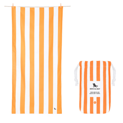 Dock & Bay Beach Towel Cabana Ipanema Orange