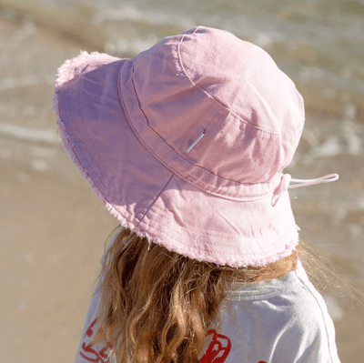 Acorn Kids Strawberry Frayed Bucket Hat