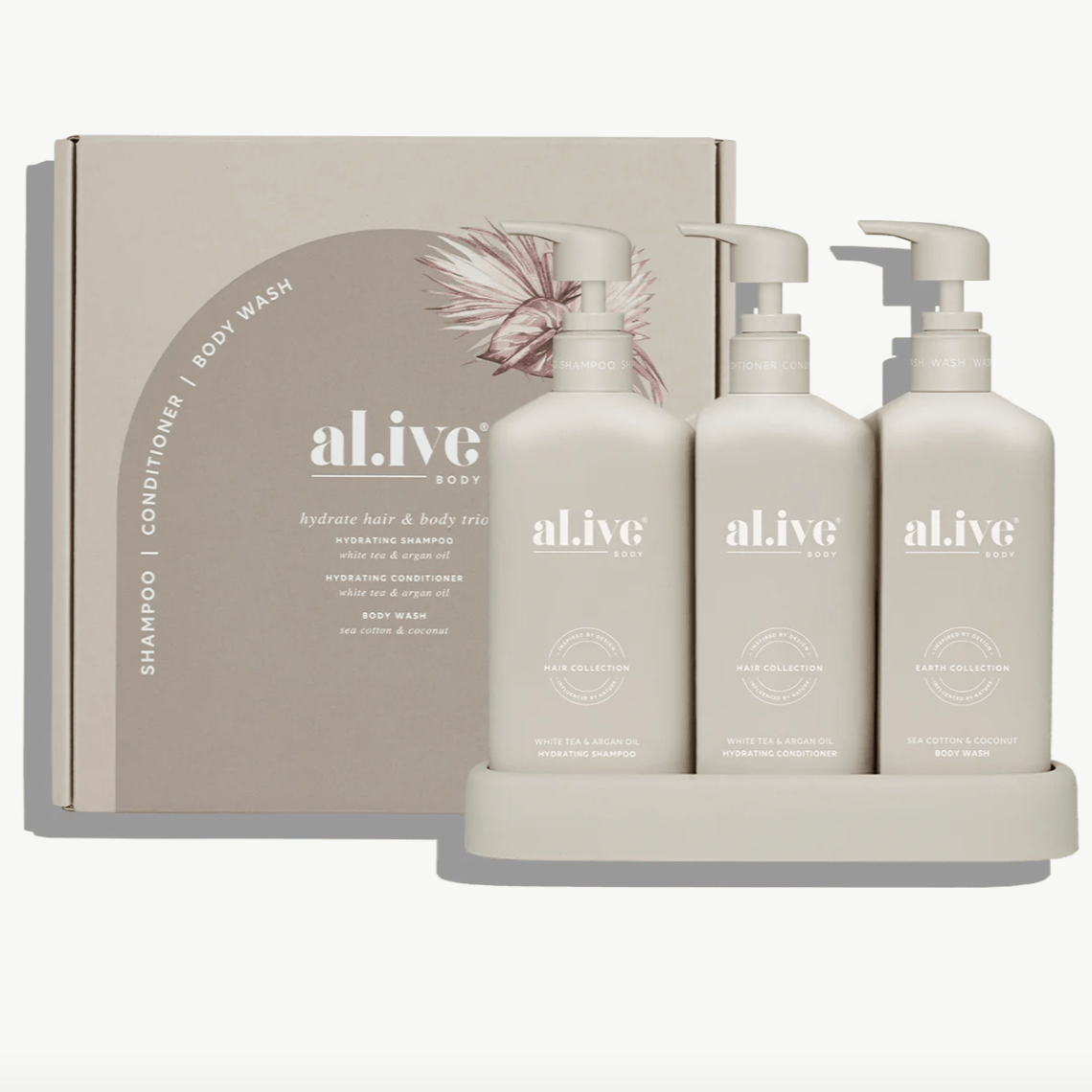 Al.ive Hydrating Shampoo & Conditioner & Wash Trio